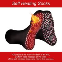 Holiday Discounts 2Pairs Self-Heating Socks, Heated Socks For Men Women, Non-Slip Massage Magnetic Warming Fever Socks Winter Sports Equipment