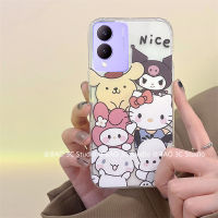 ยอดนิยม เคส Phone Case VIVO Y17s VIVOY17s เคส INS อินเทรนด์ Hello Kitty ลายการ์ตูน เคสโทรศัพท์ เสือบางเฉียบป้องกันการหล่นปกหลังนิ่ม Cover 2023