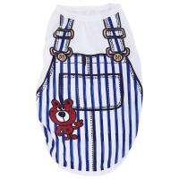 Puppy Dog Costume T-shirt Summer Round Neck Tops Tee Playsuit Dog Clothes Apparels