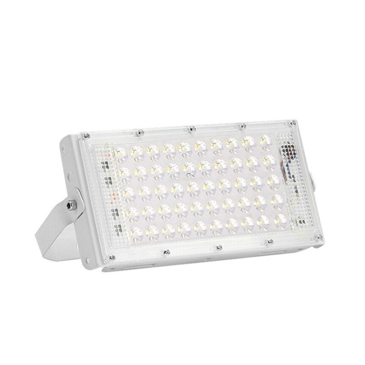 แผงไฟอเนกประสงค์-แสงขาว-ไฟส่องทางสปอร์ตไลท์-50led-spotlightแผงหลอดไฟติดถนน-ไฟนอกอาคารแบบเสียบไฟบ้าน-กันน้ำ-ทนทาน-แสงมาก-ไฟขายของ-ไฟส่องทาง