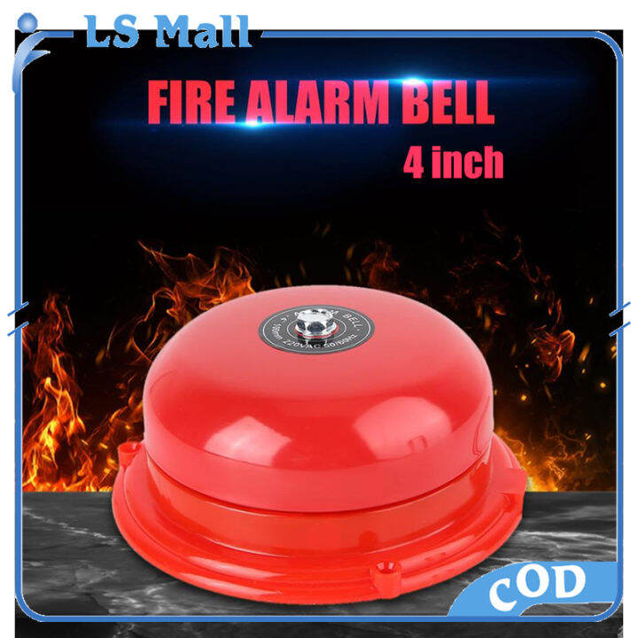 4 inch Fire Alarm Bell 220V 100db Metal Fire Control Internal Strike