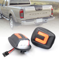 ไฟ LED ป้ายทะเบียนสีขาวสีแดงสำหรับ Nissan XTERRA roniz WD22 1999-2004สำหรับ Frontier NAVARA NP300 pick-up D22 1998 2044