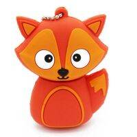 QNSTAR Creative Cartoon Fox Pen Drive แฟลชไดรฟ์แบบพกพา USB 2.0 U-Disk Memory Stick ภายนอกสำหรับแล็ปท็อป PC Notebook