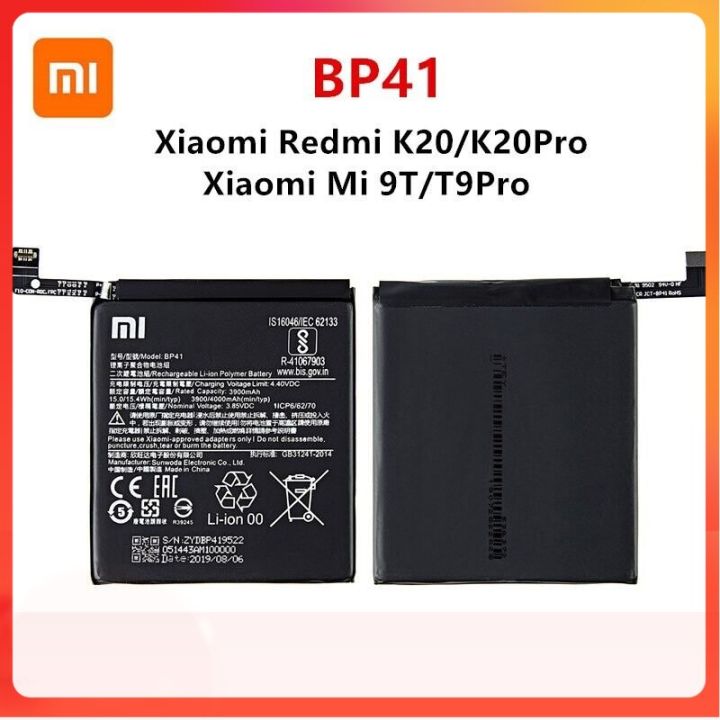 xiao-mi-ต้นฉบับ100-bp41-4000mah-แบตเตอรี่สำหรับ-xiaomi-redmi-k20-k20-pro-xiaomi-mi-9t-t9-pro-bp41แบตเตอรี่เปลี่ยนโทรศัพท์