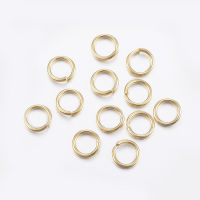 500pc 304 Stainless Steel Open Jump Rings Real 24K Gold Plated 20 Gauge 4x0.8mm Inner Diameter: 2.4mm