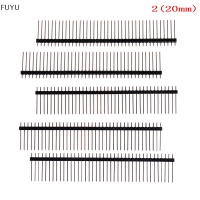 FUYU 10ชิ้นแถวเดียว1*40 40pin 2.54มม. ความสูง1X40หัวเสียบยาวแตก