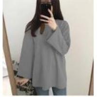 [D02] Korean Design Long-sleeve baju perempuan T-shirt Lengan Panjang,Women Clothes Blouse Loose Clothing Top Maternity