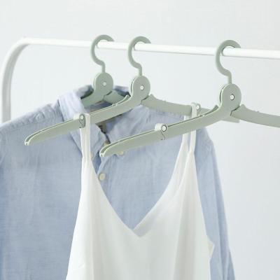 Foldable Travel Hanger Mini Portable Multifunction Clothes Clothes Non-slip Hanger Drying Traveling Dryer Windproof Hanger L0G5