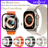 สาย สําหรับ Apple Watch Ultra Strap series 8 7 6 SE 54321 สายนาฬิกาไนลอน พร้อมเคส สำหรับ สาย i Watch band 41มม.45มม.49มม.44มม.40มม.38มม.42มม.