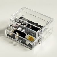 Transparent Acrylic Storage Drawer Makeup Organizer Table Jewelry Cosmetic Storage Box Home Sundries Storage Lipstick Holders