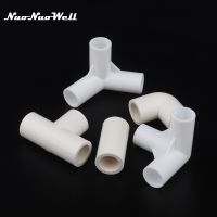 3pcs 16mm PVC Straight Elbow Tee Connector Four Way Joint 90 120 degree PVC Pipe Adapter DIY Wardrobe Tent Shoe Rack Fittings Valves