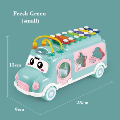 Plastic Xylophone Bus Car Music Percussion Instrument Toy for Children from Kids Education Toddler Mobile Toy for Boys Girls