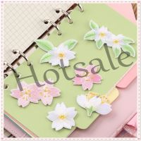 【hot sale】 ☏✔✿ B15 ✿ Flowers：Sakura Cherry Blossom Self-adhesive Sticker Patch ✿ 1Pc DIY Sew on Iron on Embroidery Clothes Bag Accessories Badges Patches