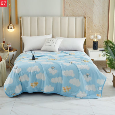 【ROULISI】Cool quilt/Air Conditioner Quilt ผ้าห่มเย็น นุ่มลื่น เย็นสบาย 200*230CM（บาง）
