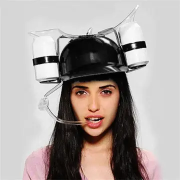 Funny Hat Helmet Straw Drink Soda Cola Beer Helmet Drink Water Hat