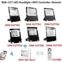 Miboxer 10W 20W 30W 50W 100W RGB+CCT LED Floodlight Garden Outdoor Lamp IP65 Waterproof AC110 -220V+2.4G Remote/WIFI Controller