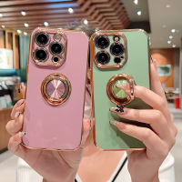 CrashStar เคสโทรศัพท์นิ่มกันตก,แหวนที่วางแบบโลหะขาตั้งสำหรับ iPhone 14 13 12 11 Pro Max Mini XS XR X 8 + 7 Plus เคสโทรศัพท์มันวาวกันกระแทกแฟชั่นพร้อมเลนส์คลุมทั้งหมดป้องกันกล้องจากผู้ขายชั้นนำ