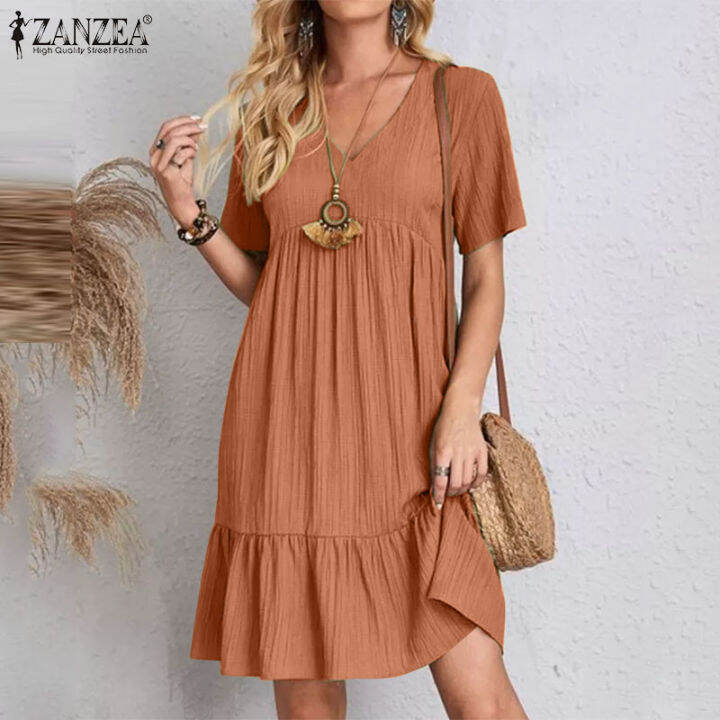 Casual on sale ruffle dress