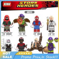 ฟิกเกอร์แมงป่องสีเขียว XH1136 X0241,Kids Toys บล็อกตัวต่อสไปเดอร์แมนจาก Avengers Kingpin