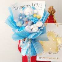 การ์ตูน Cinnamoroll ของเล่นดอกไม้ประจำเทศกาลตุ๊กตายัดนุ่นกระเป๋า Kado Romantis วันวาเลนไทน์ของขวัญประหลาดใจเพื่อนสาวคริสต์มาส