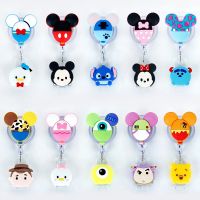 Disney Identification Card Holder Cute Mickey Retractable Office Badge Cool Toy Story Student Kids Bus Card Holder New Kids Gift