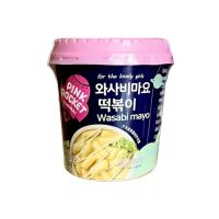 ต๊อกป๊อกกิกึ่งสำเร็จรูป ต๊อกจรวด วาซาบิ แบบถ้วย 120g pink rocket tokpokki wasabi mayo cup 핑크로켓 떡볶이