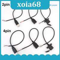 xoia68 Shop 30cm 2 Pin 4 core USB  2.0 A type male Female Connector Jack Power repair charging deta Cable Cord Extension wire DIY 5V Adapter