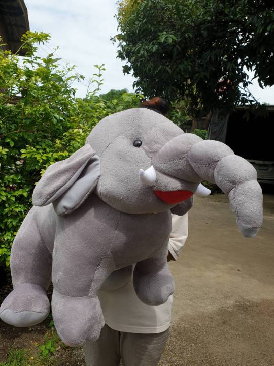 ช้าง-ตุ๊กตาช้าง-พี่ช้าง-งานนุ่ม-แน่น-สินค้าผลิตในไทย-พร้อมส่ง