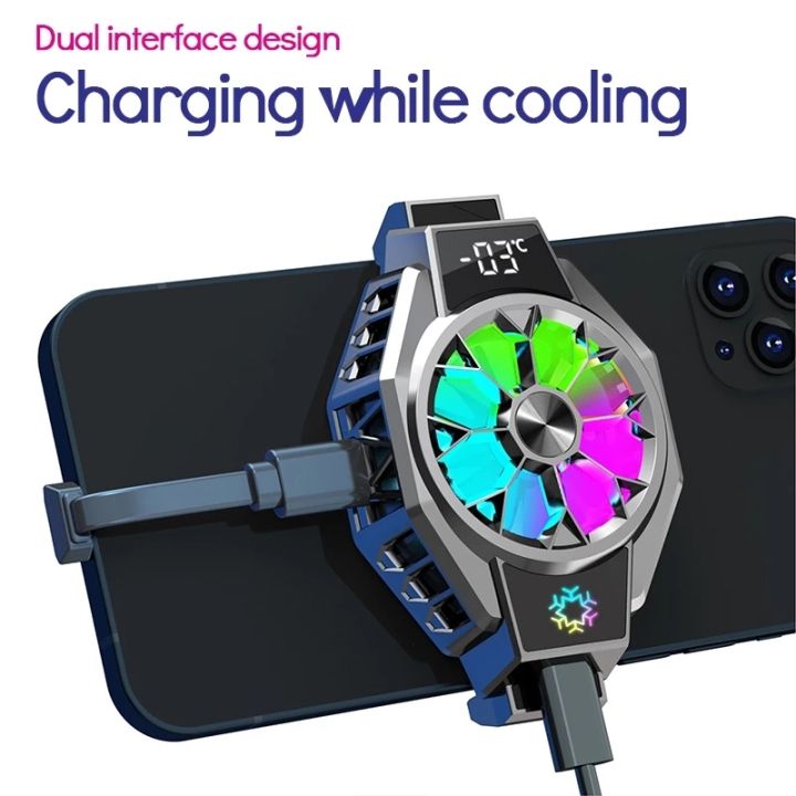 new-x9-mobile-phone-radiator-universal-portable-mobile-phone-cooler-semiconductor-phone-cooling-fan-with-colorful-breathing-lamp