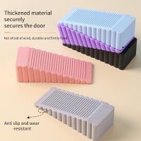 【LZ】☂❅☌  Silicone Door Stopper Reusable Shock Absorbent Block Wedge Doorstops Door Handle Stopper Home Office Door Anti-collision Stopper