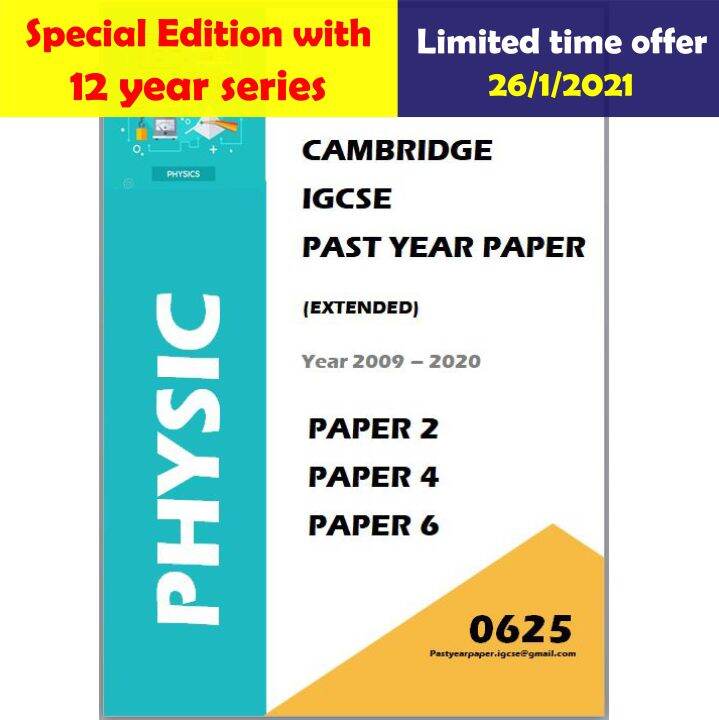 Igcse Past Year Paper Physics 0625 Paper 2 Paper 4 Paper 6 Answers 9 Year Series 12 Year Igcse Past Year Paper Physics 0625 Paper 2 Paper 4 Paper 6 Answers 9 Year Series 12 Year