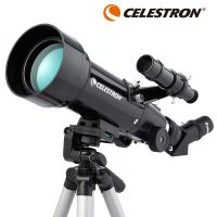 Celestron 70400กล้องโทรทรรศน์ดาราศาสตร์ที่มีการสะท้อนรูรับแสงขนาดใหญ่ความละเอียดสูงและพลังงานสูงพร้อมกระเป๋าเป้สะพายหลังและอะแดปเตอร์โทรศัพท์มือถือเสริม