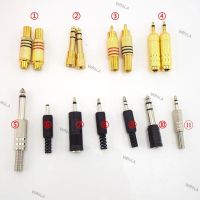 10pcs 3.5mm to 6.5mm Female Male Audio Adapter RCA Connector Stereo Jack Plug For Aux Cable Headphone Speaker WB6TH