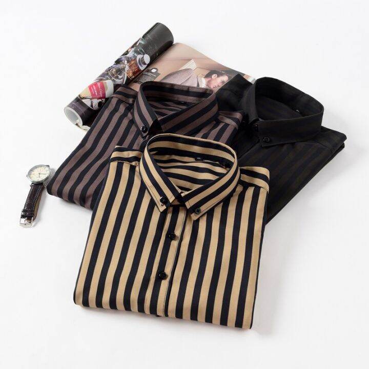 เสื้อเชิ๊ตผู้ชายแขนยาว-เสื้อเชิ๊ตแขนยาวผ้ากำมะหยี่อบอุ่่นพลัส22-23พลัสเสื้อทำงานฉบับภาษาเกาหลีเสื้อเชิ้ตแฟชั่นสินค้าสั่งทำ