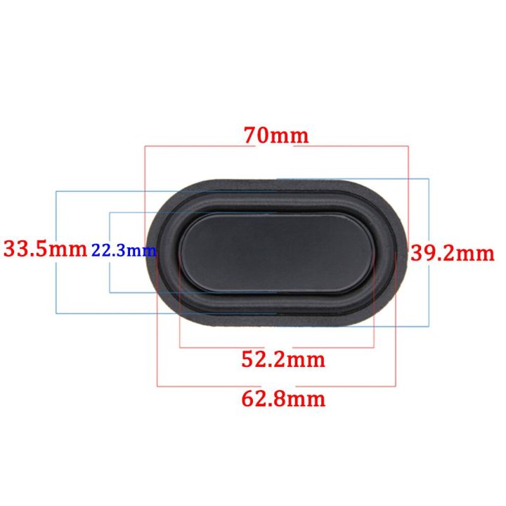 yuxi-1pcs-70-76-5-88mmtrack-type-bass-diaphragm-passive-plate-reinforced-bass-low-frequency-film-radiator-rubber-diaphragm