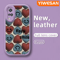 YIWESAN เคสสำหรับ Vivo Y51 Y31 2021 Y51A 2021 Y53s 4G เคส Y30i Y30 Y50การ์ตูนน่ารัก3D น่ารักลูกอมดีไซน์ใหม่เคสใส่โทรศัพท์หนังแฟชั่นฝาหลังซิลิโคนนิ่มฝาครอบเลนส์เต็มเคสป้องกันกล้อง