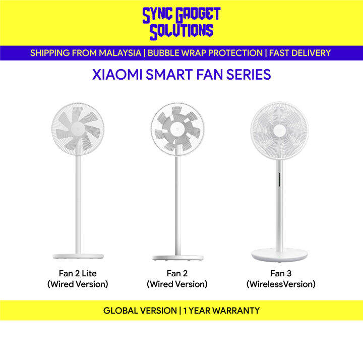 Xiaomi Mi Standing Smart Fan 2 Lite, Fan 2, Fan 3 Wired & Wireless ...