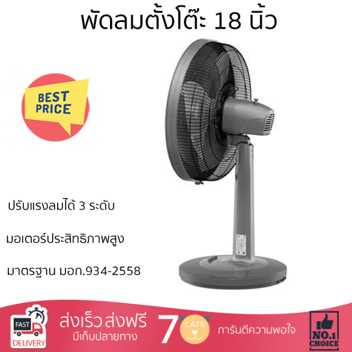 พัดลมตั้งโต๊ะ-18-นิ้ว-mitsubishi-d18a-gb-cy-bl-สีฟ้าลมแรงทั่วบริเวณ-ปรับส่ายซ้าย-ขวาได้ตามต้องการ-ได้รับมาตรฐานประหยัดไฟเบอร์-5-รับประกันมอเตอร์-3-ปี