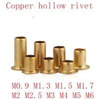 100-500pcs M0.9 M1.3 M1.5 M1.7 M2 M2.5 M3 m4 m5 m6 Tubular Rivets Double-sided Circuit Board PCB Nails Copper Hollow Rivet