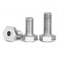 1/2PCS M6 M8 M10 M12 External Hexagon Hollow Screw Mask Machine Threading Through Hole Bolt 304 Stainless Steel