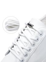 1 pair of elastic elastic slacker shoelace adult children untied shoelace alloy metal capsule untied shoelace buckle