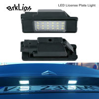 2Pcs No Error LED Number License Plate Lights Lamp Car Accessories For Citroen C2 C3 C4 C5 C6 C8 DS3 DS5 Esasion Jumpy C-Elysee