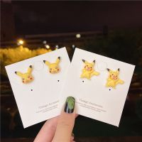 Exquisite Simple Pokemon Ear Studs Cute Japanese Cartoon Pikachu Earrings Pendant Cosplay Girl Woman Accessories Birthday Gift