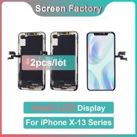 ZZOOI 2 Pcs Incell LCD Display for iPhone X XS XR 11 Pro Max 12 Mini 13 Digitizer Assembly Touch Screen Replacement