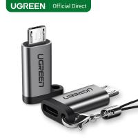 พร้อมส่ง โปรโมชั่น Ugreen อะเเดปเตอร์ Micro USB Type C Male / Female สำหรับ  Huawei ส่งทั่วประเทศ อะ แด ป เตอร์ อะแดปเตอร์ รถยนต์