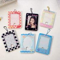 MINKYS New Arrival Kawaii 3 inch Kpop Photocard Holder Postcards Protective Case Photo Sleeves Decoration Bag Pendant Stationery Card Holders