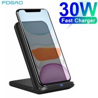 ZZOOI 30W Wireless Charger for Samsung Galaxy Z Fold 4 Fast Charging Dock Stand For iPhone 14 13 12 11 Pro Max XS XR X 8 Phone Charger