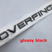 Letters Emblem Badge For Range Rover Overfinch Car Styling Refitting Hood Rear Trunk Lower Bumper Sticker Chrome Black Carbon