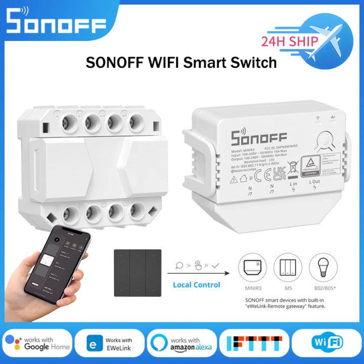 sonoff-minir3s-mate-wifi-สมาร์ทสวิทช์จับเวลารีเลย์โมดูลอัตโนมัติสมาร์ทสวิทช์เข้ากันได้กับ-ewelink-app-alexa-home