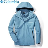 Columbia Columbia สกีสวมใส่ชายและหญิง Triad สองชิ้น Windproof และกันน้ำระบายอากาศอบอุ่นภูเขากลางแจ้งสวมใส่ผู้ชายน้ำ